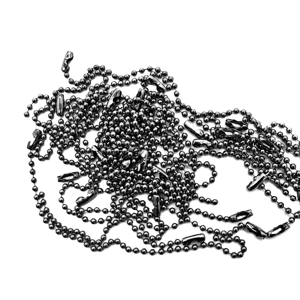 image 1 of 10cm Long Metal Ball Chain Extender for Label Tags - 100pcs