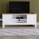 image 3 of Vida Designs Arlington 2 Door TV Unit Shaker Entertainment Storage, White & Oak | White | White & Oak | 1