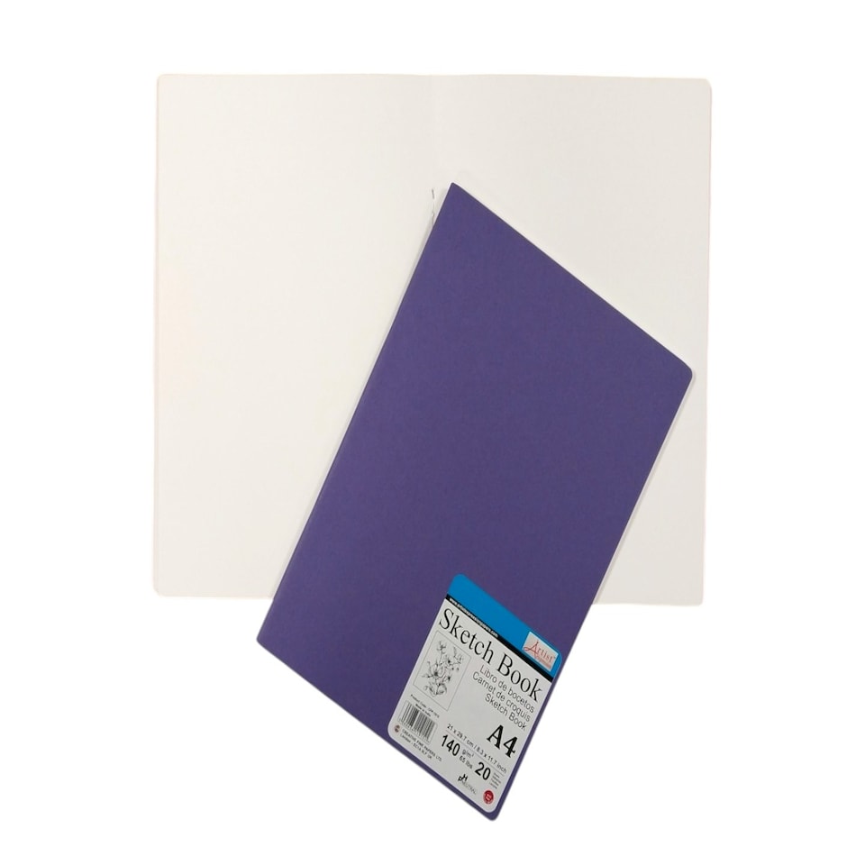 image 1 of A4 20 Sheets Saddle Stitched Sketch Book
