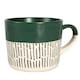 image 5 of Nicola Spring Ceramic Dipped Dash Coffee Mugs - 475ml - Sage - Pack of 6 Green
