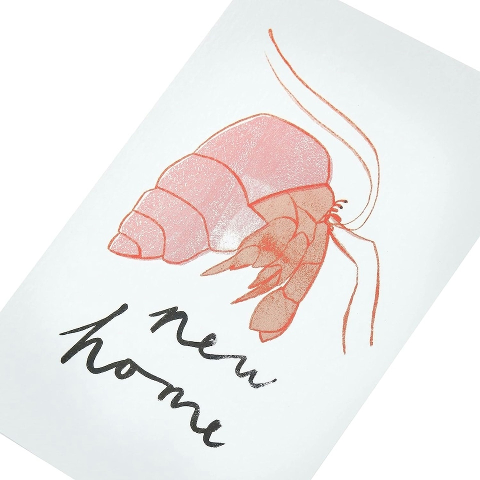 image 1 of Kindred New Home Crab Design Blank Greetings Card