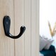 image 5 of Hammer & Tongs Narrow Single Robe Hook - W30mm x H55mm - Black