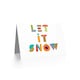image 2 of Patchwork Let It Snow Christmas Card