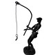 image 7 of Metal Sculpture off a Man with a Fishing Rod Reeling in his Catch Rustic Figurine Hobby Gift Sweet Memories Grandfather Father Son Vintage Decor Gift Present