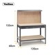 image 3 of VonHaus Garage Work Bench with Pegboard and Storage Drawer