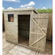 image 3 of 6 x 6 Garden Shed Pressure Treated T&G PENT Wooden Garden Shed - 1 Window + Single Door (6' x 6' / 6ft x 6ft) (6x6)