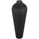 image 2 of Medium Hammered Vase with Lid - Metal - L31 x W31 x H80 cm - Matt Black Finish Black