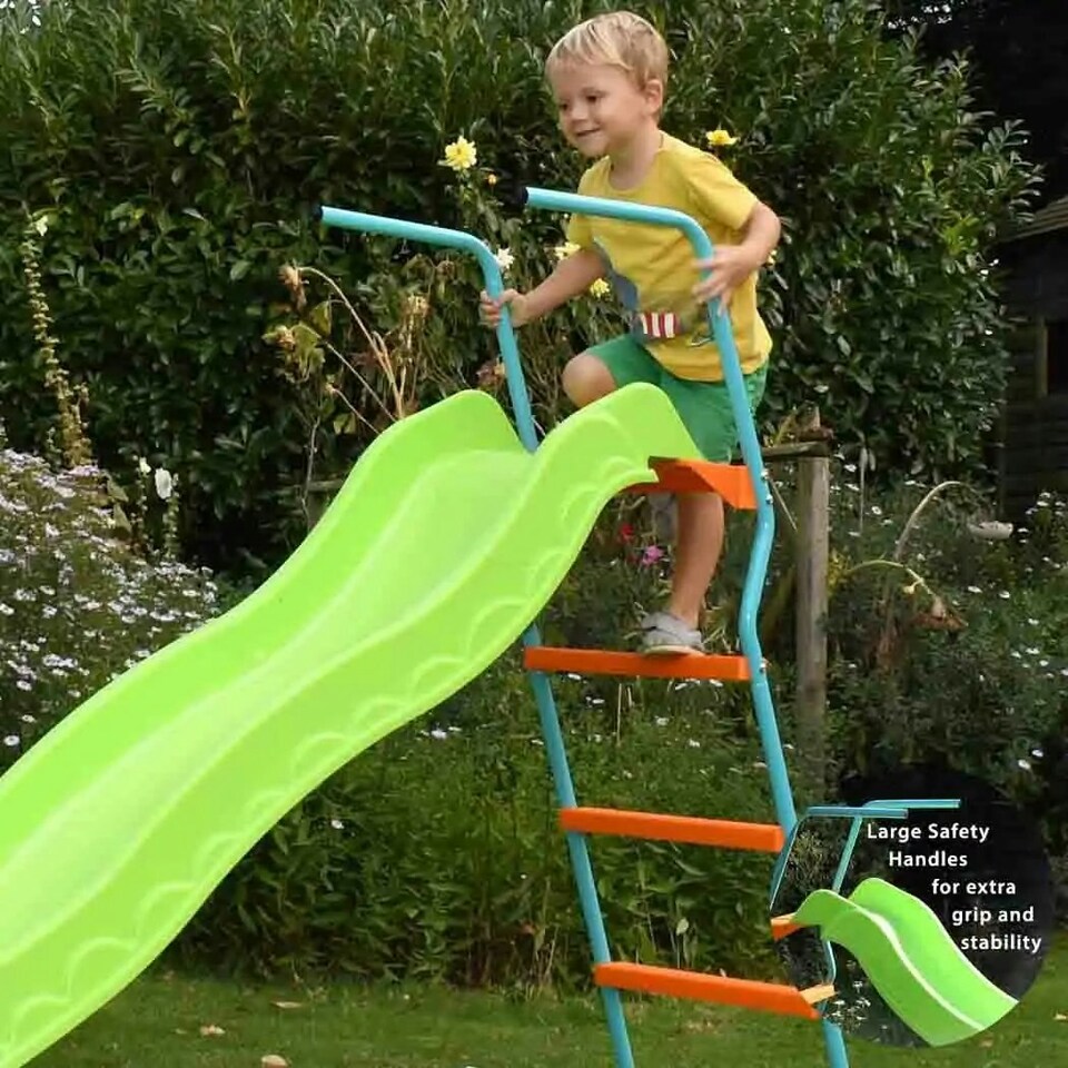 image 1 of Children's Slide - Wavy - 1.85m - Freestanding - Green