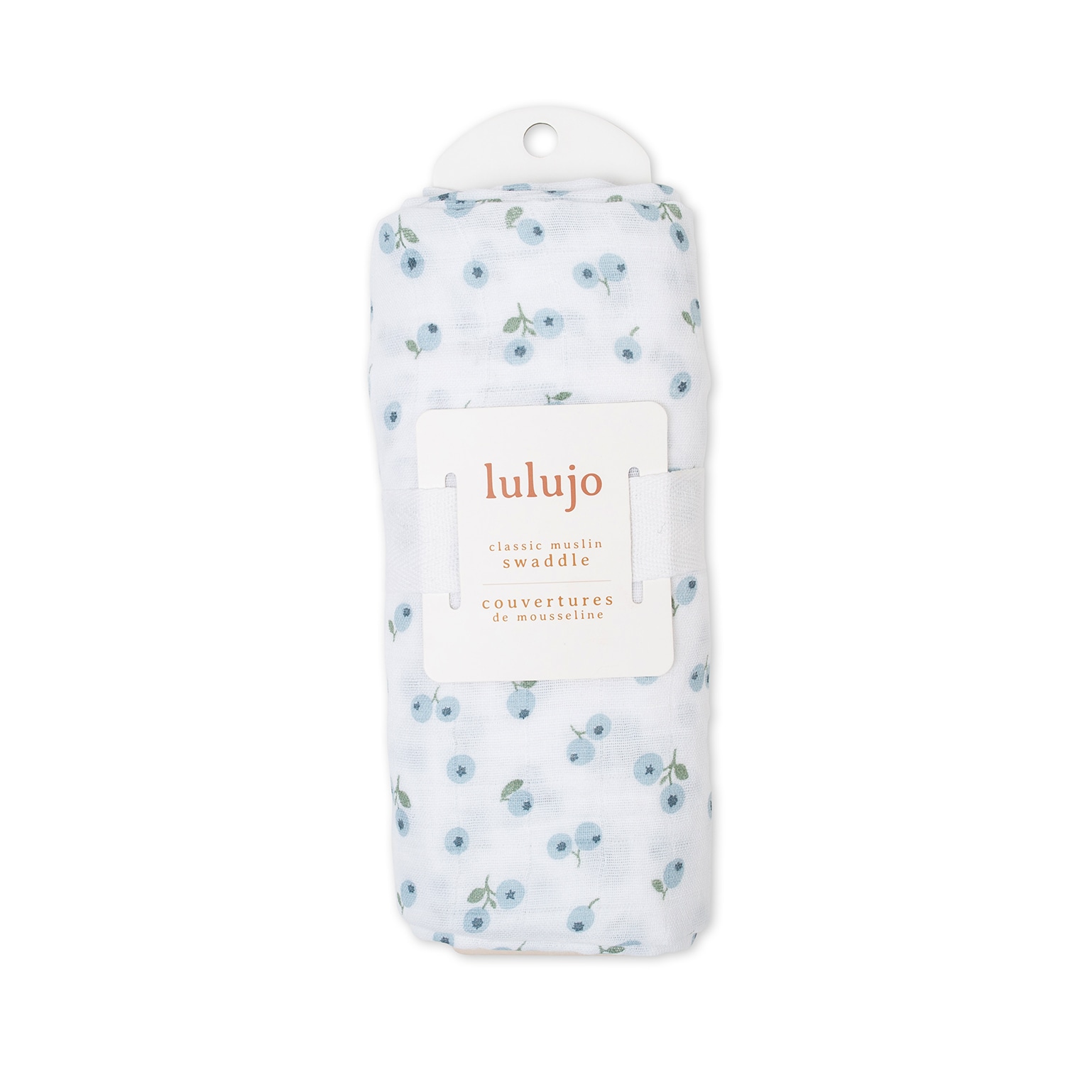 Lulujo Muslin Swaddle - Blueberries