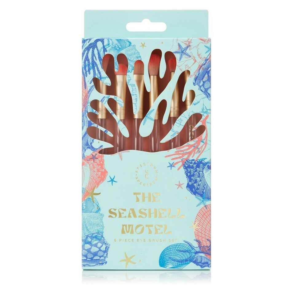 image 1 of Spectrum Seashell Motel 6pc Eyeshadow Brush Set, Vegan