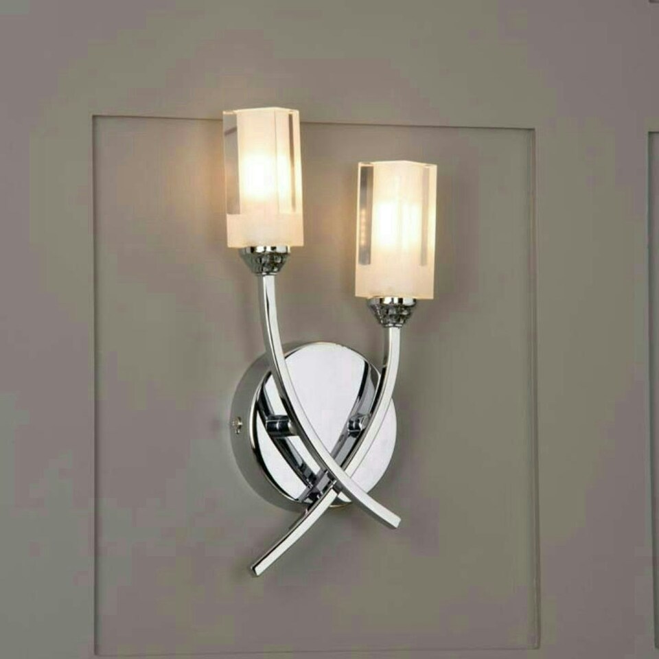 image 1 of Icarus 2 Light Wall Light Polished Chrome
