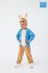 image 1 of Officially Licensed Peter Rabbit Unisex Kids Full Suit Costume - World Book Day, Dress-Up, and Role Play - Ages 3-8 | Blue | Blue | 6-8 years