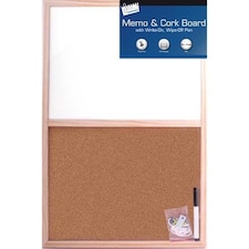 Tallon Just Stationery 400x600mm Split White/Cork Board