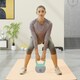 image 7 of SPORTNOW 12KG Kettlebell with Soft Body and Non-Slip Handle, Grey and Green Purple | 12