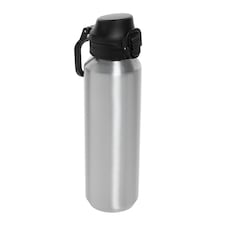 XD Collection Via Lockable Recycled Stainless Steel 600ml Sports Bottle - Silver - One Size