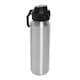 image 1 of XD Collection Via Lockable Recycled Stainless Steel 600ml Sports Bottle - Silver - One Size