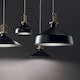 image 2 of Eris-1 Indoor Dome Ceiling Pendant Lamp 1 Light Black, E27