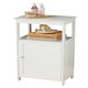 image 1 of Shutter White Wood Floor Cabinet White
