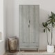 image 3 of Malmo 2 Door 2 Drawer Wardrobe with Scandi Legs Cupboard Hanging Rail 180cm | Multi | Grey Ash Grey | 1