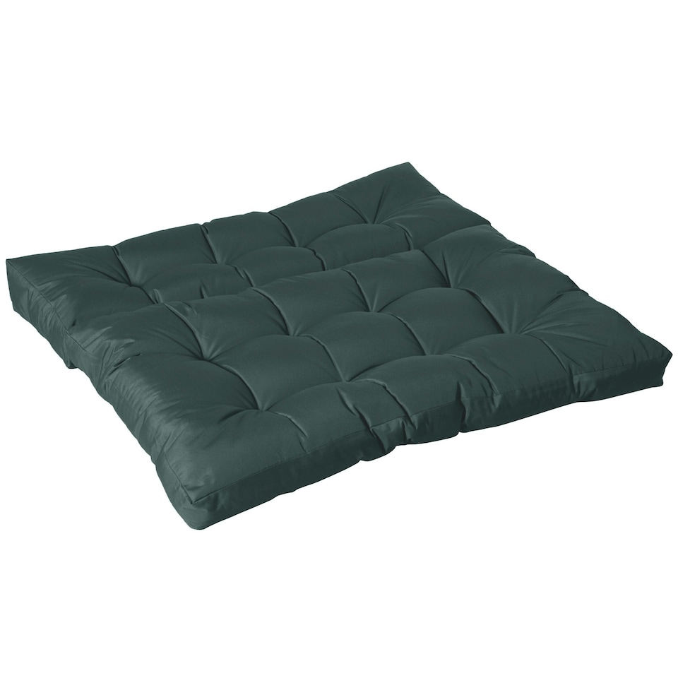 image 1 of Outsunny 2Pcs Tufted Pallet Cushions Seat Pad Back Cushion Indoor Outdoor