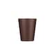 image 2 of Ecoffee Cup 6oz 180ml Reusable Eco-Friendly, Plant Based Coffee Cup with Silicone Lid & Sleeve, Spooky Action At A Distance | Brown | Spooky Action At A Distance