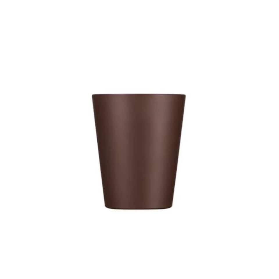 image 1 of Ecoffee Cup 6oz 180ml Reusable Eco-Friendly, Plant Based Coffee Cup with Silicone Lid & Sleeve, Spooky Action At A Distance | Brown | Spooky Action At A Distance
