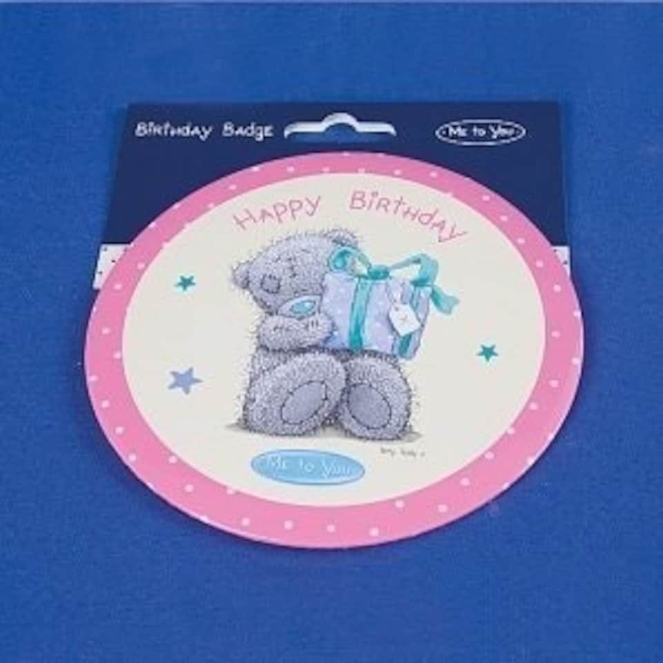 image 1 of Happy Birthday Me to You Bear Giant Badge
