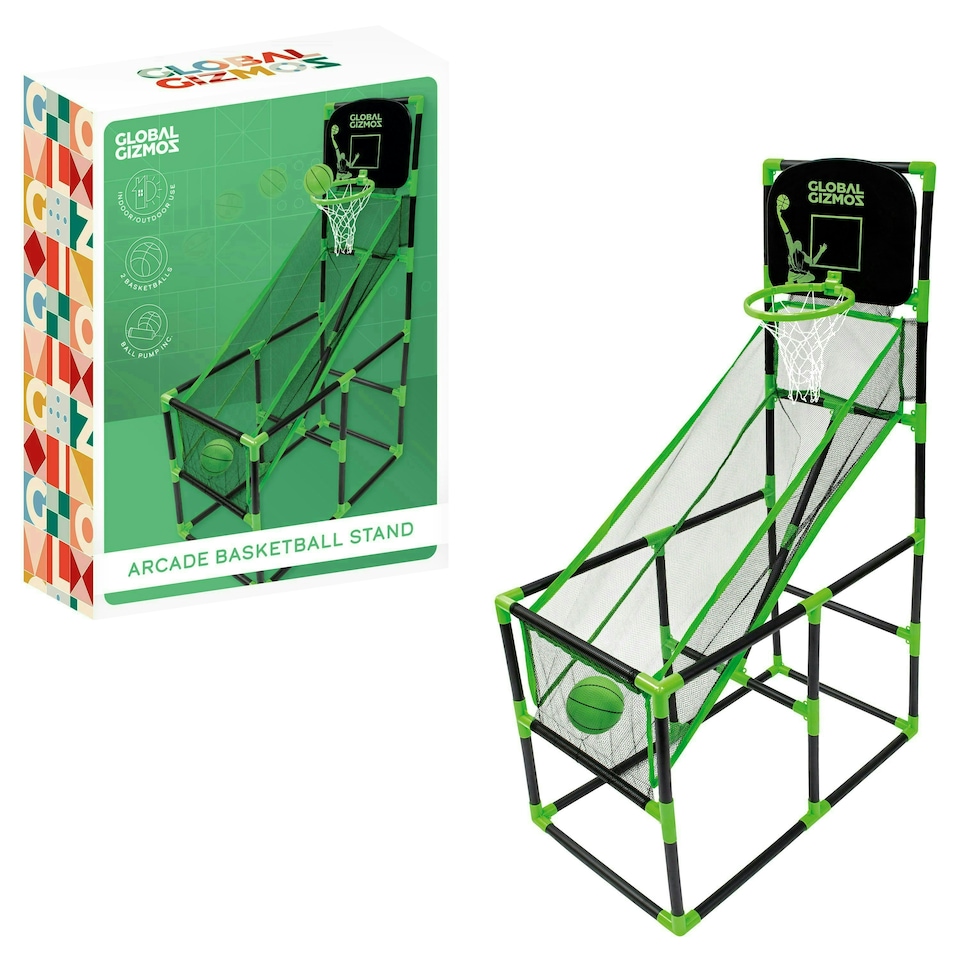 image 1 of Green Black Arcade Basketball Stand - 86x46x139cm