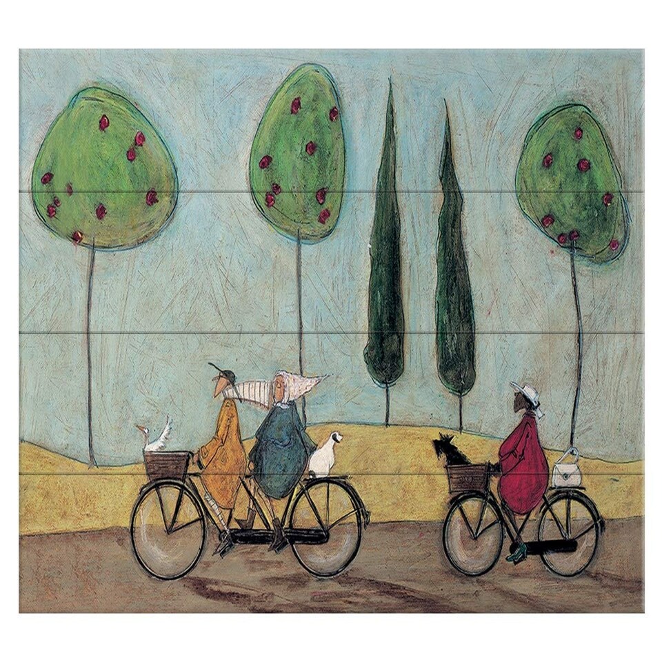 SAM TOFT (A NICE DAY FOR IT) 40X59CM - WOOD PANEL