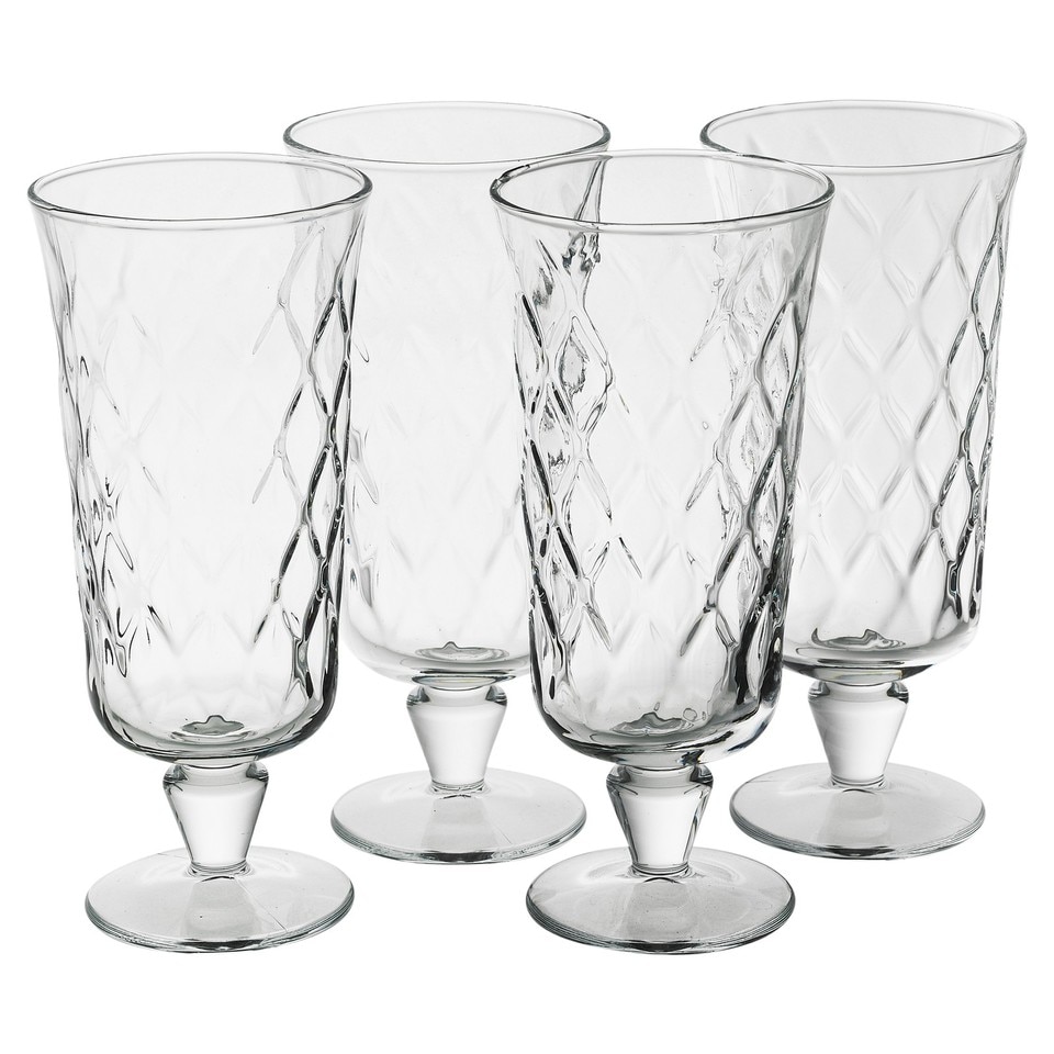 image 1 of Cocktail Iced Tea Water Drinking Highball Tumbler Glasses Set 445ml | Clear | Set of 4