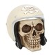 image 4 of Something Different Skull Ornament - Cream/Brown - One Size