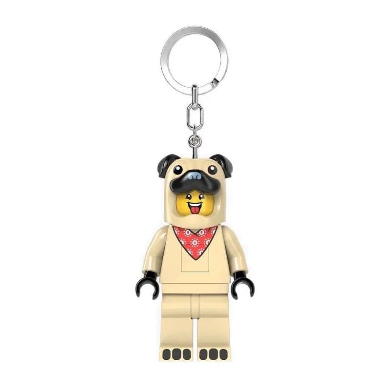 LEGO® Minifigures Light Up Keychain - Pug in Beige