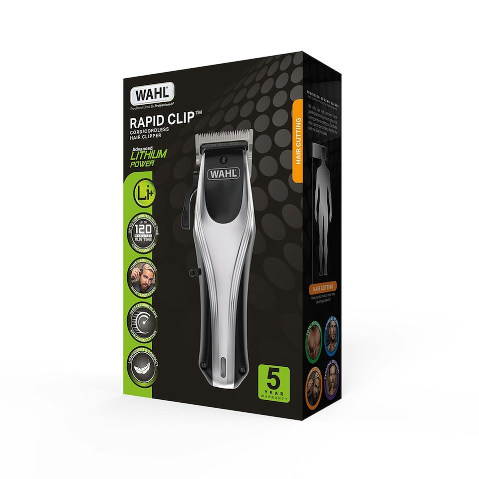 image 1 of Wahl 9657/017 Rapid Clip Cord/Cordless Hair Clipper
