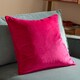 image 1 of Furn Meridian Velvet Cushion | Pink | Pink/Red