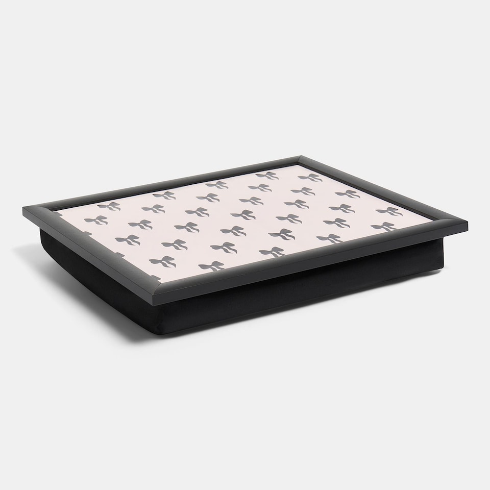 image 1 of OHS Bows Cushioned Serving Lap Tray Soft Padded Portable Lightweight