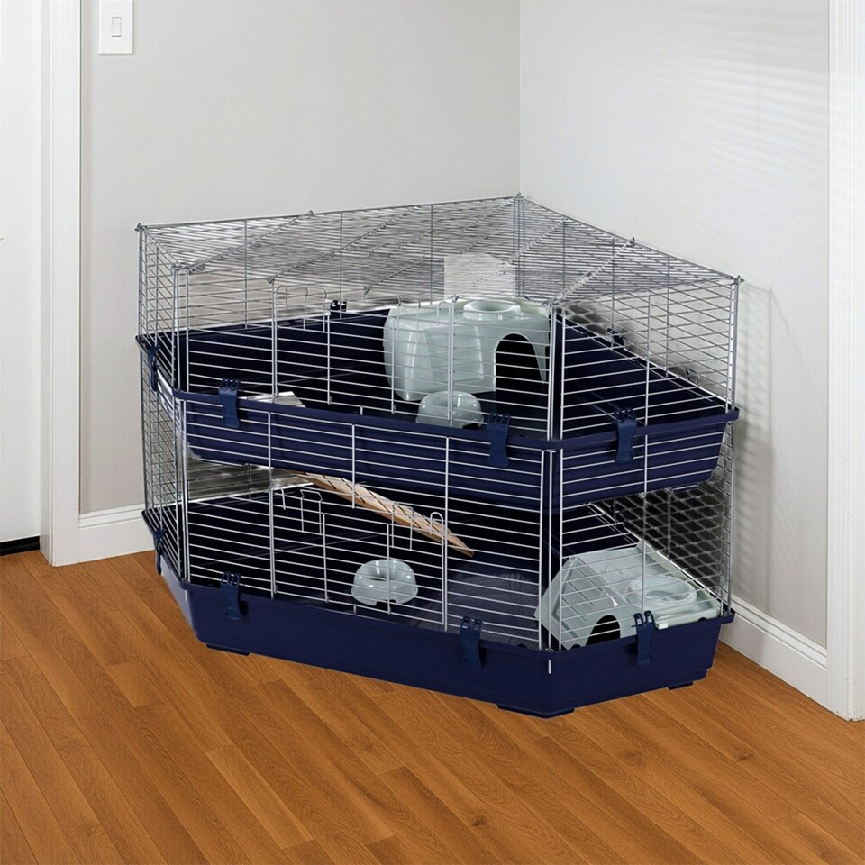 image 1 of Rabbit & Guinea Pig Cage 142cm - Indoor Double Corner | Little Friends
