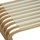 image 5 of Interiors by Premier Matte Gold Slatted End Table, Stylish End Table, Glass Top and Steel Construction Corner Table for Home Gold