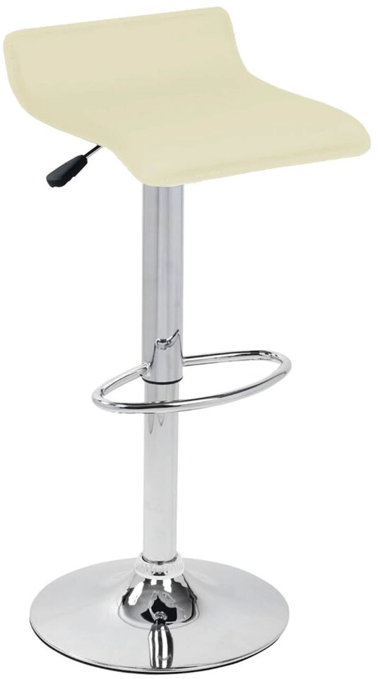 Zest Bar Stool Cream Faux Leather Bar Stool | White | Cream