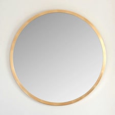 Classic Round Contemporary Mirror Gold Gold | 60x60x2cm
