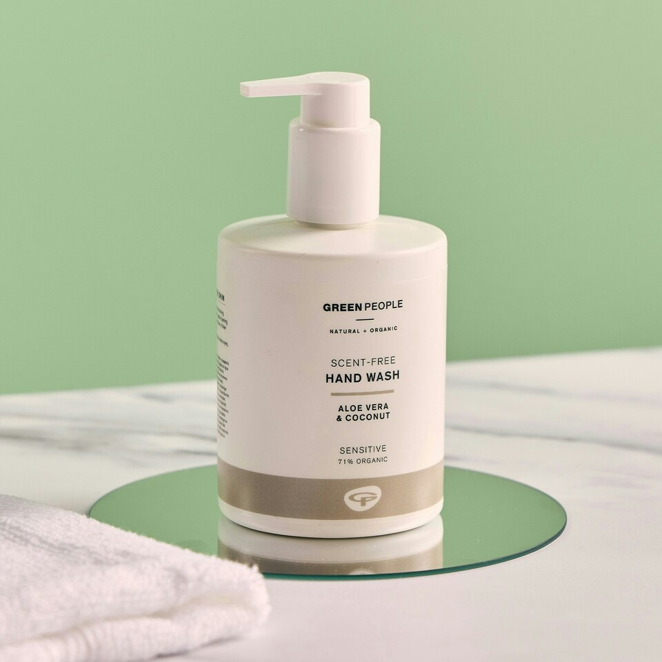 image 1 of Green People Scent Free Hand Wash - For Sensitive Skin - Paraben & SLS Free - Natural, Organic & Vegan, 75ml