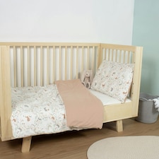 Purflo Toddler Duvet Cover & Pillowcase Set - Storybook Nutmeg
