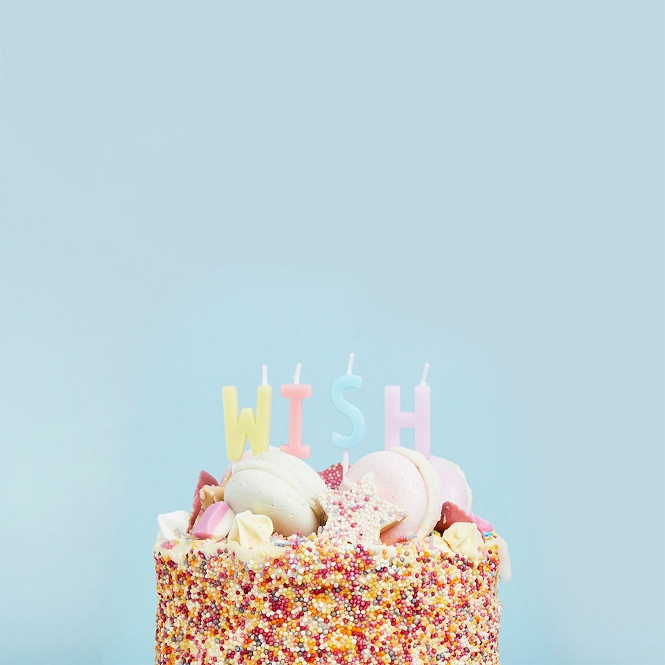 image 1 of Pastel 'Wish' Celebration Candles