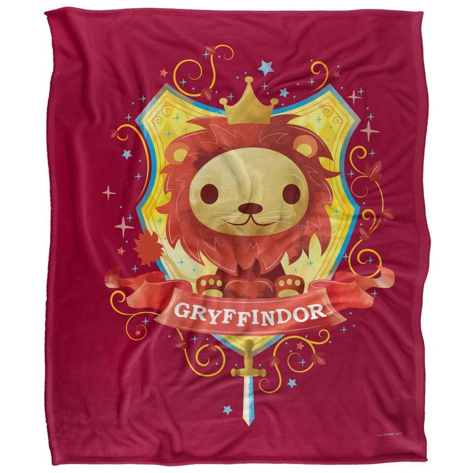 image 1 of Harry Potter Gryffindor Cute Blanket - Multicoloured - One Size