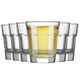 image 1 of LAV Aras Shot Glasses - 45ml - Clear - Pack of 6 Clear