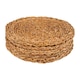 image 1 of Argon Tableware Round Woven Seagrass Placemats - 30cm - Pack of 6 Brown
