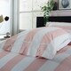 image 4 of West End Stripe Duvet Set – Soft, Breathable 100% Cotton Comfort Pink | White | Super King