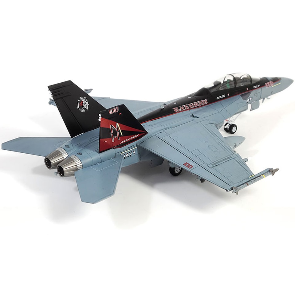 image 1 of Academy F-A-18F VFA-154 Black Knights US Navy Fighter Model Kit Scale 1-72