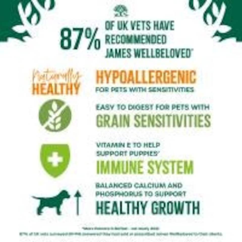 image 1 of James Wellbeloved Grain-Free Puppy Turkey In Gravy 12x100g