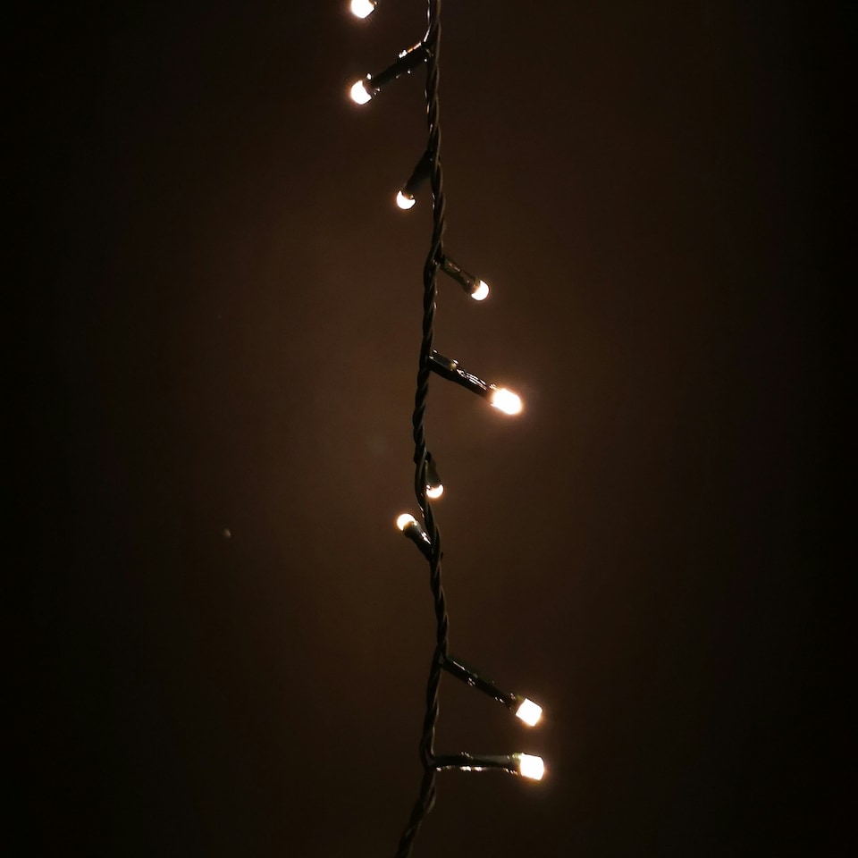 image 1 of 1000 LED 25m Indoor Outdoor Christmas Multi Function Mains Operated String Lights with Timer in in Warm White