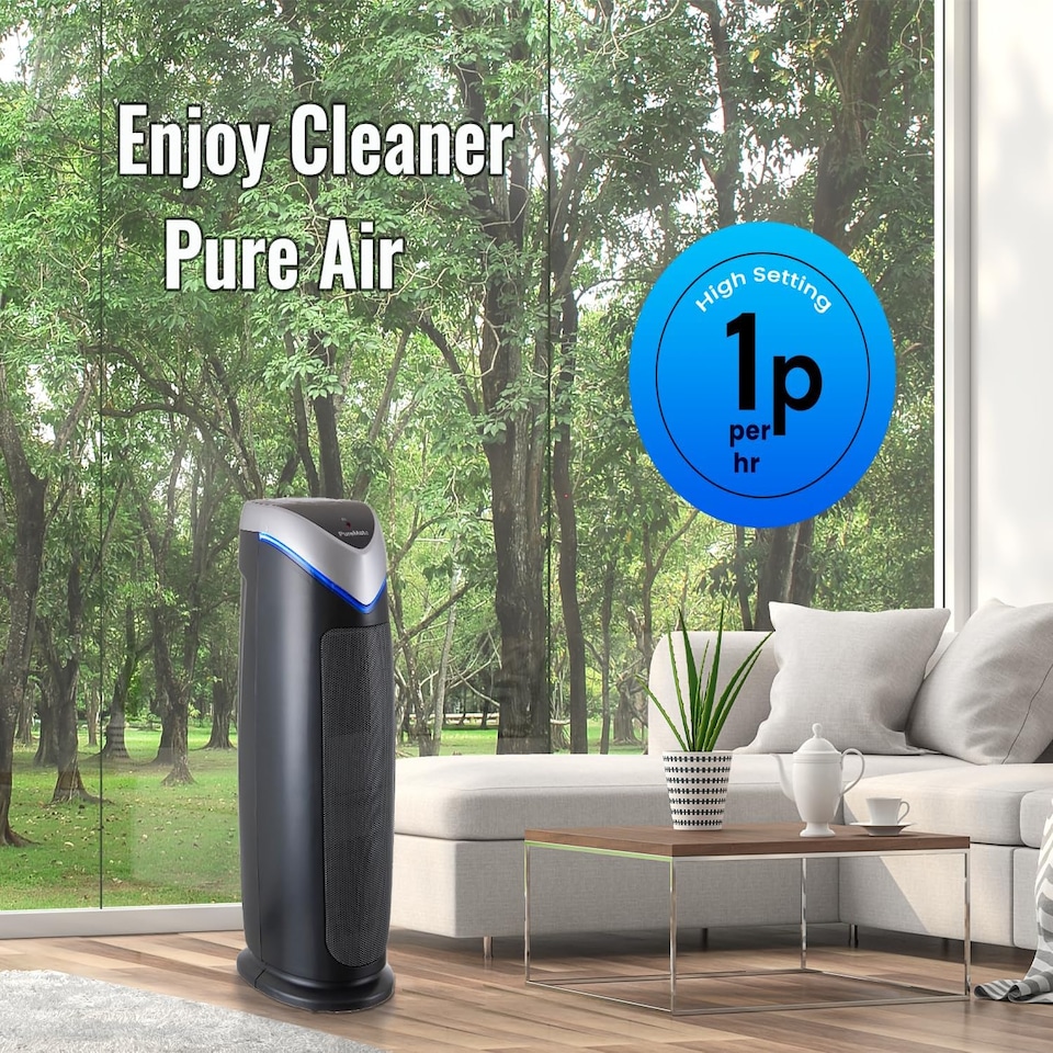 image 1 of HEPA Air Purifier and Ioniser with UV-C Sanitiser Eliminates viruses 22 Inches